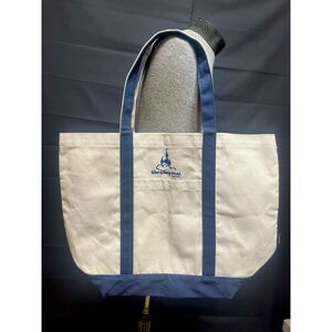 Disney Parks Disneyland Embroidered Canvas Travel‎ Tote Bag